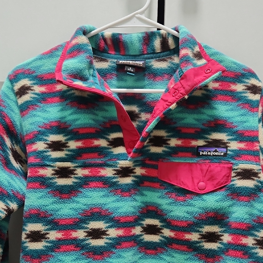 Patagonia Aztec Print Pullover Size Small